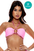 Luli Fama Wild Thing Adjustable Drawstring Bandeau Top